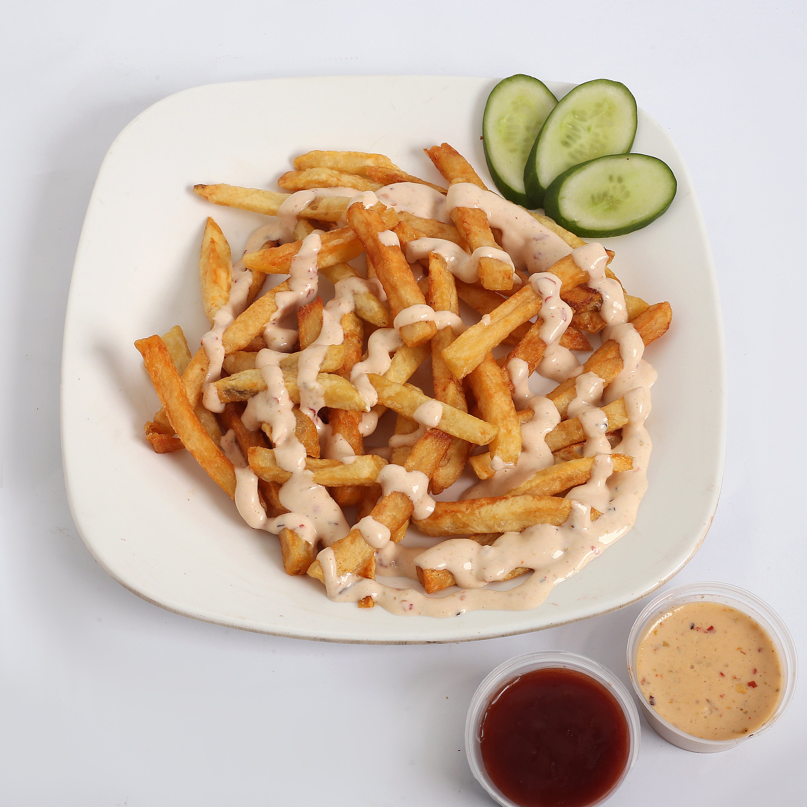 Garlic Mayo Fries (Crispy & Creamy)